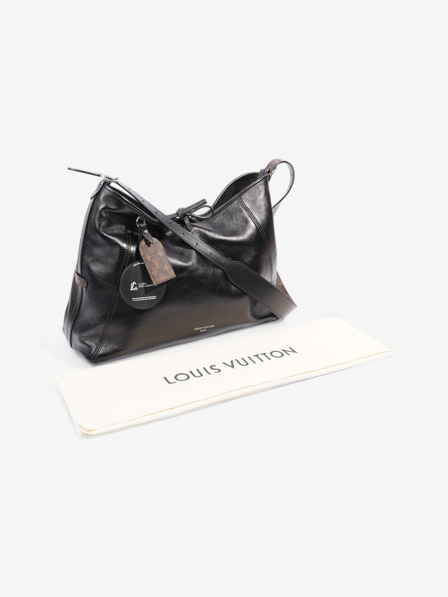 Louis Vuitton CarryAll Vibe Black / Monogram Leather MM Image 10
