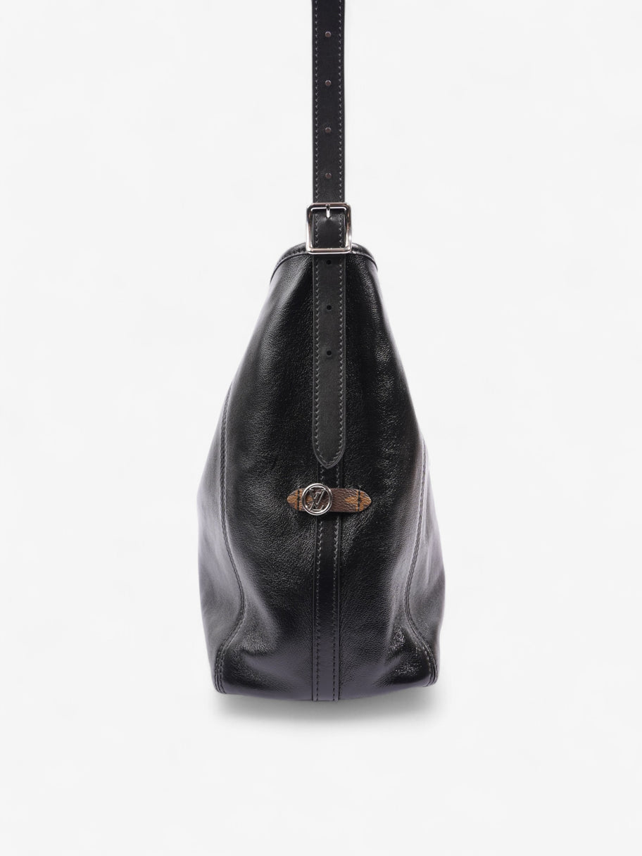 Louis Vuitton CarryAll Vibe Black / Monogram Leather MM Image 3