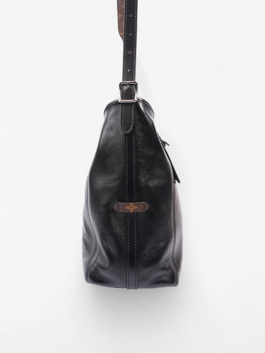 Louis Vuitton CarryAll Vibe Black / Monogram Leather MM Image 5