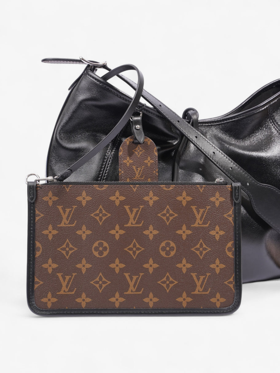 Louis Vuitton CarryAll Vibe Black / Monogram Leather MM Image 8