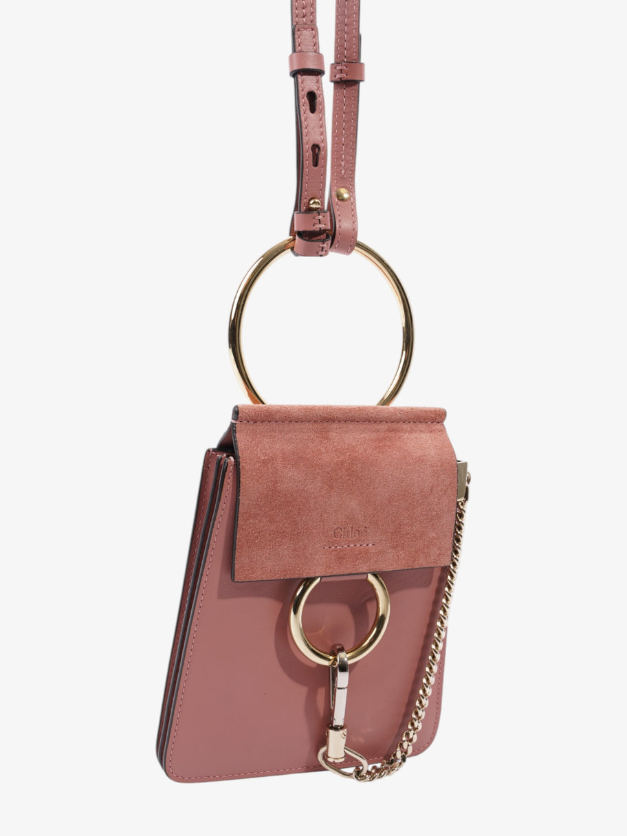Chloe Faye Bracelet Bag Dusty Pink Leather Mini Image 7