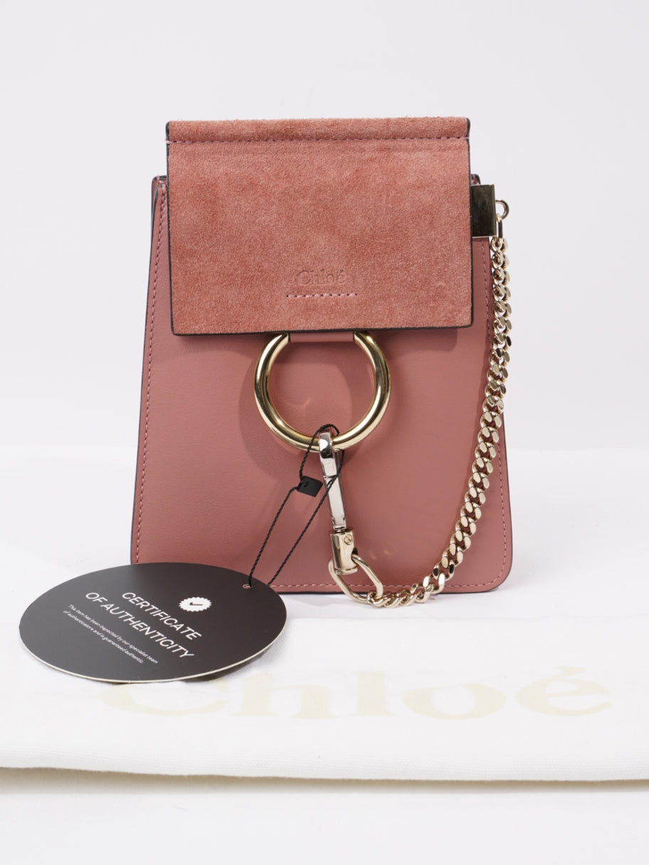 Chloe Faye Bracelet Bag Dusty Pink Leather Mini Image 10