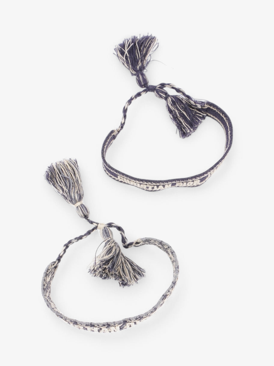 Christian Dior Bracelet Set Navy / Cream Canvas Image 4