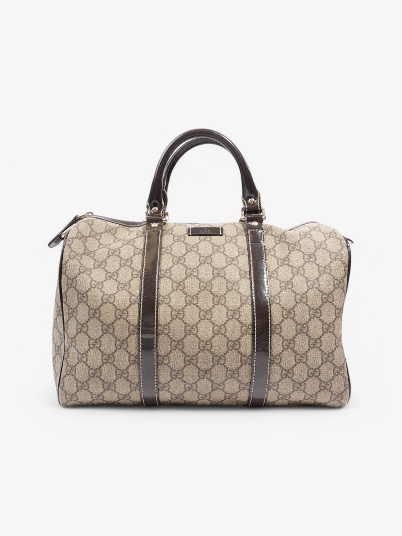 Gucci Boston Bag Supreme / Brown Coated Canvas