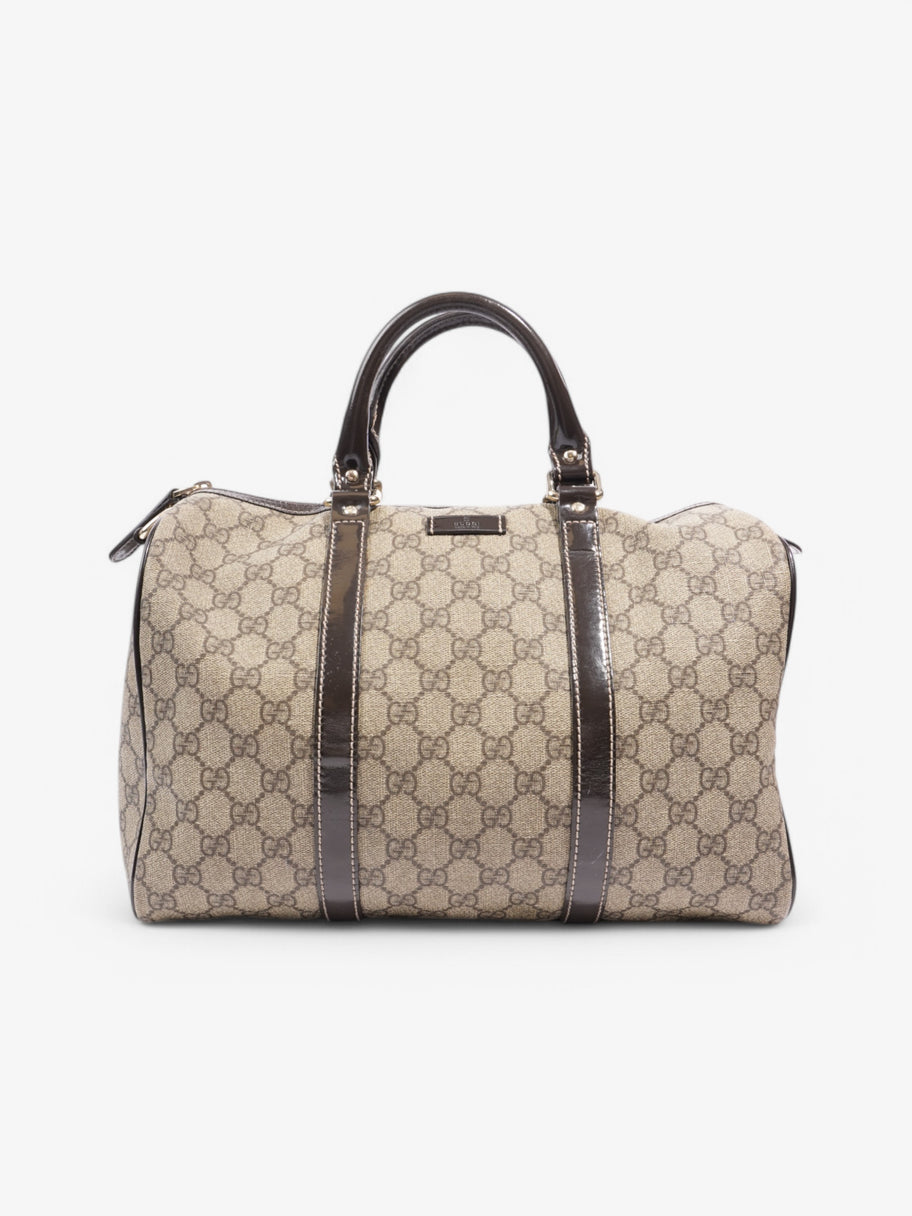 Gucci Boston Bag Supreme / Brown Coated Canvas Image 1