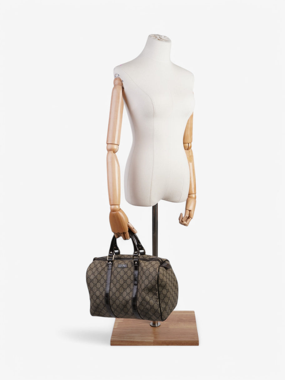 Gucci Boston Bag Supreme / Brown Coated Canvas Image 2