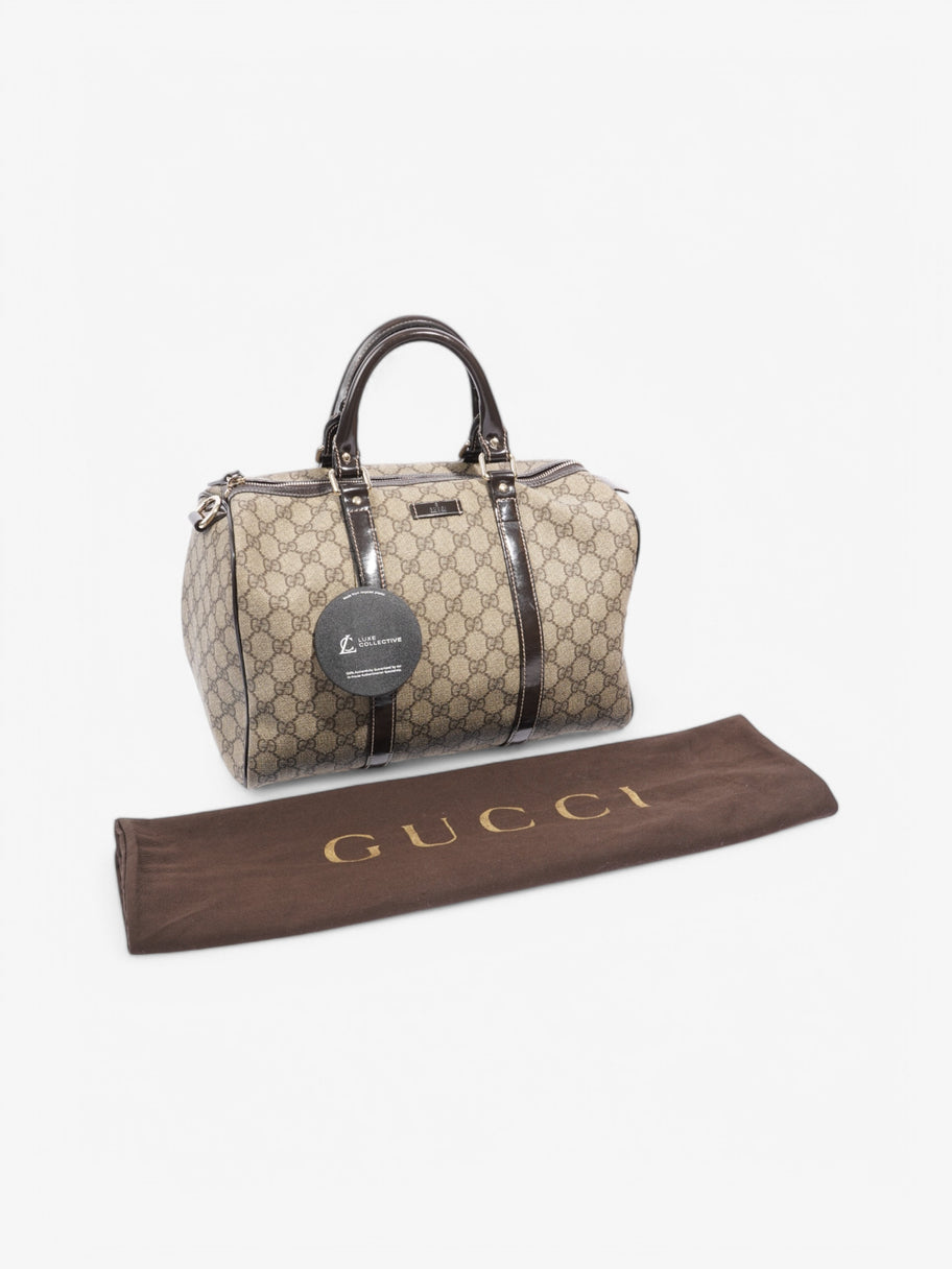 Gucci Boston Bag Supreme / Brown Coated Canvas Image 9