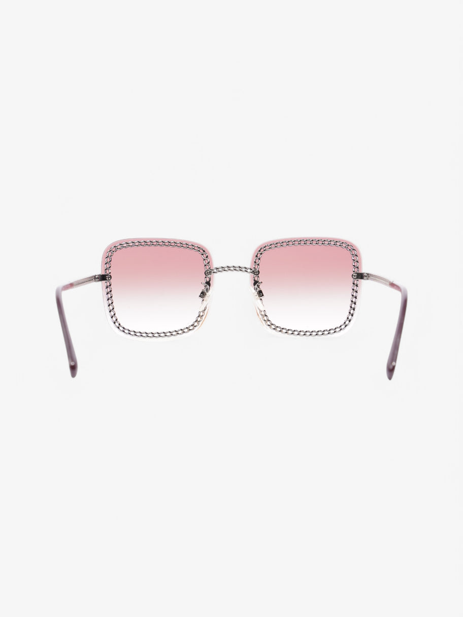 Chanel Square Sunglasses Purple Base Metal 140mm Image 3