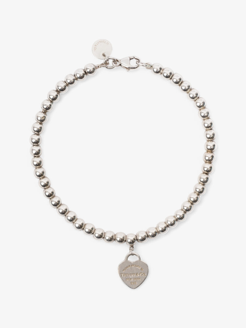  Tiffany and Co Return To Tiffany Heart Tag Bead Bracelet Silver Silver Sterling