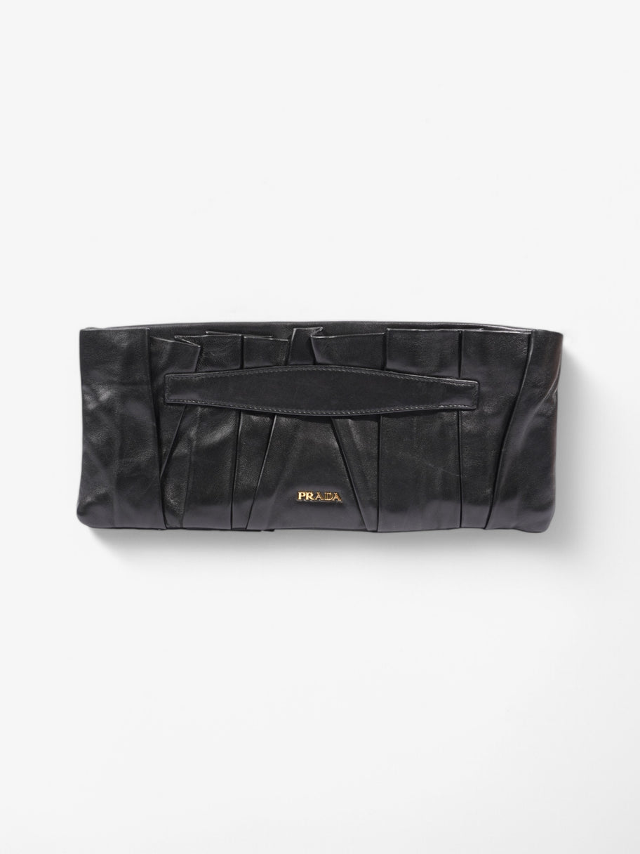 Prada Clutch Black Leather Image 1