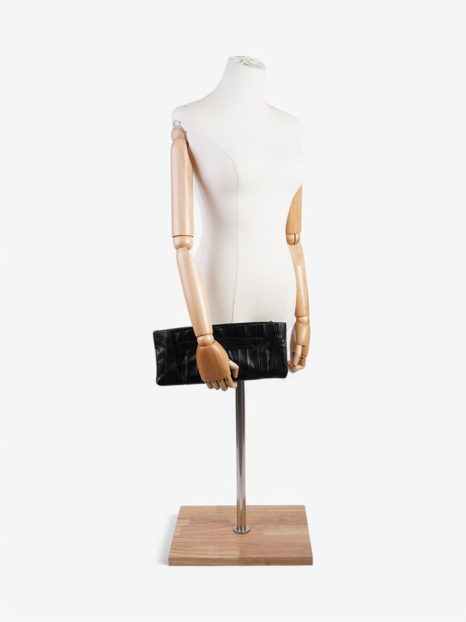 Prada Clutch Black Leather Image 2
