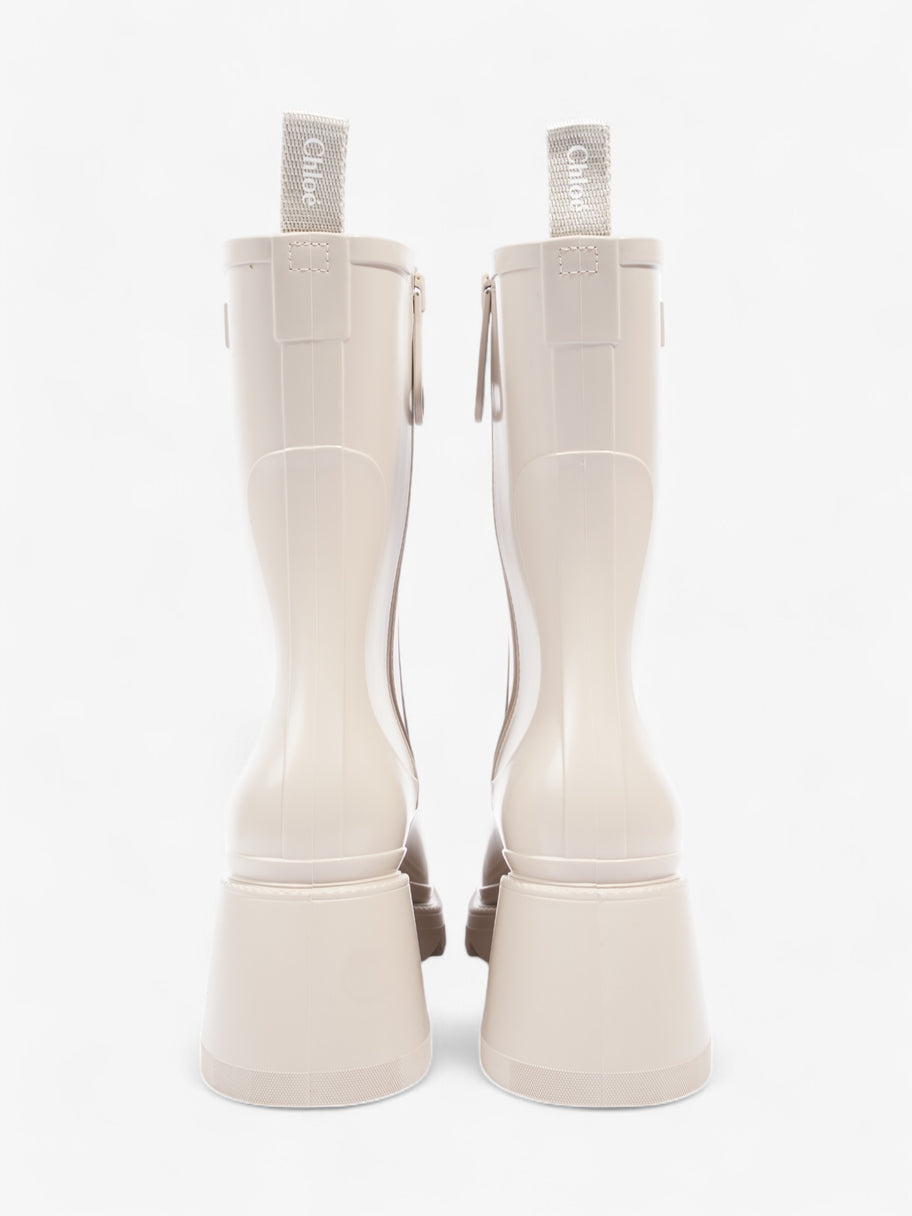 Chloe Betty Rainboots 45mm Beige Rubber EU 38 UK 5 Image 6