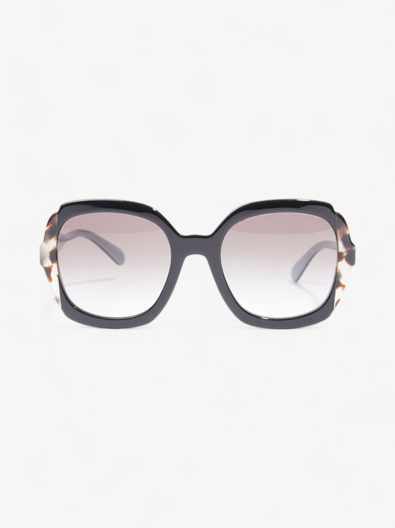  Prada Butterfly Sunglasses Black / Blue Acetate 140mm