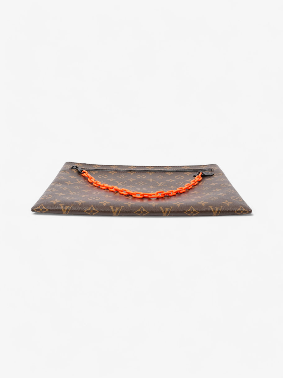 Louis Vuitton Solar Ray A4 Pouch Monogram / Black / Neon Orange Canvas Image 6