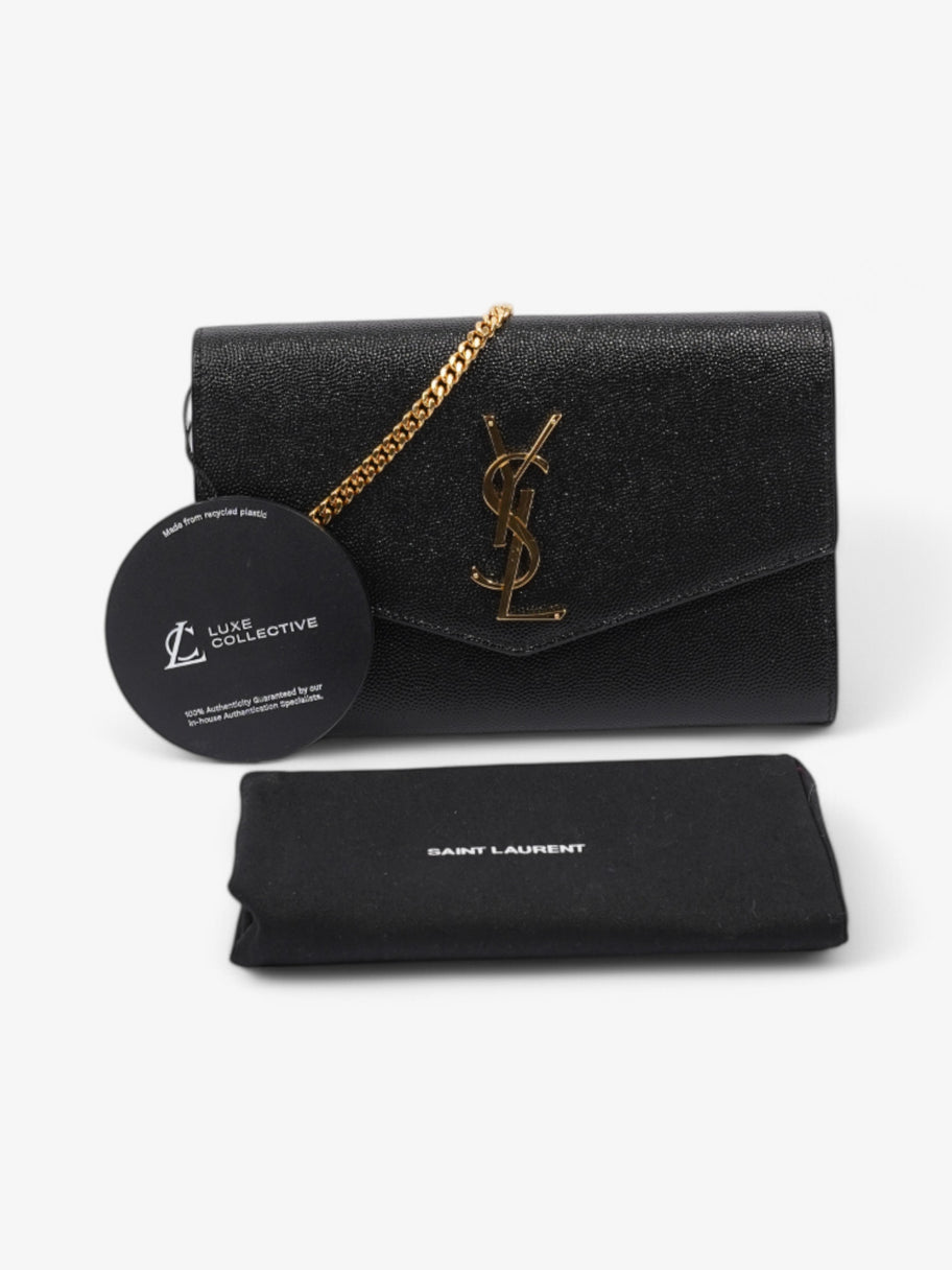 Saint Laurent Uptown Chain Wallet Black Leather Image 8