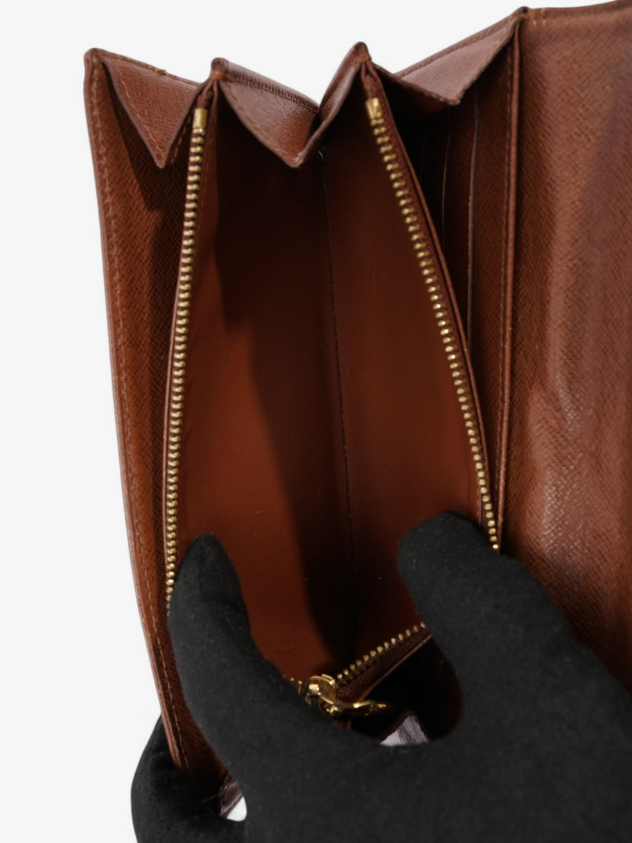 Louis Vuitton Sarah Wallet Monogram / Gold Coated Canvas Image 9