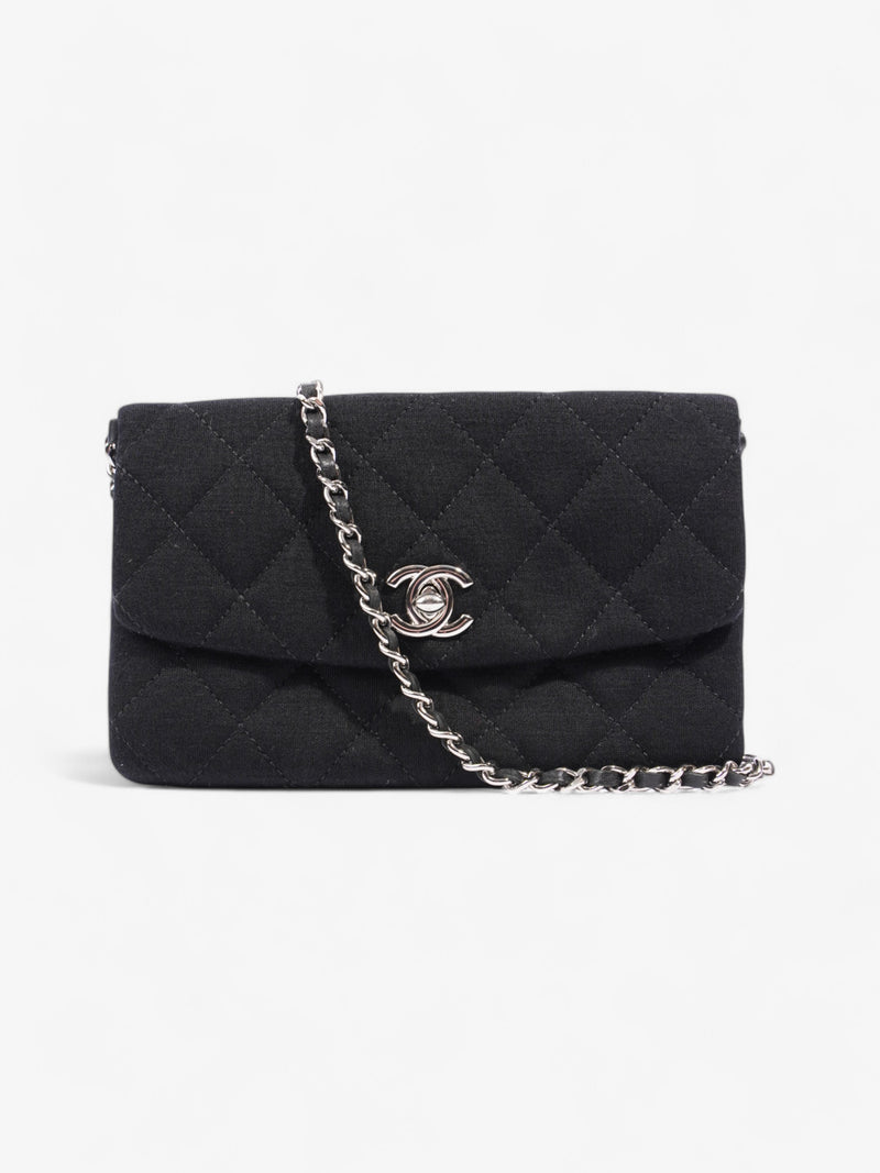  Chanel CC Flap Bag Black Cotton Mini