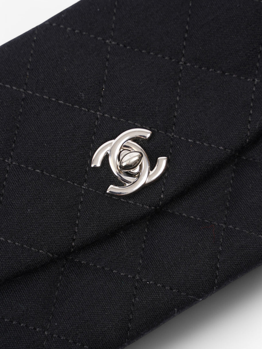 Chanel CC Flap Bag Black Cotton Mini Image 10