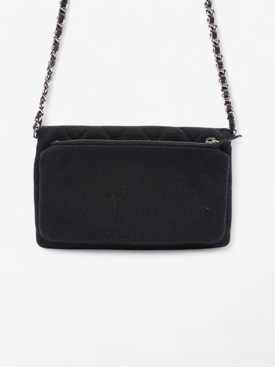 Chanel CC Flap Bag Black Cotton Mini Image 4