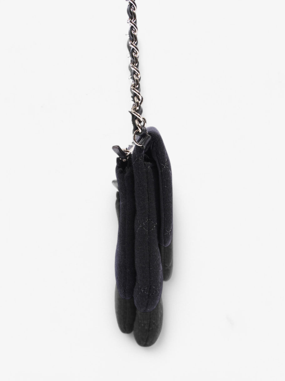 Chanel CC Flap Bag Black Cotton Mini Image 5