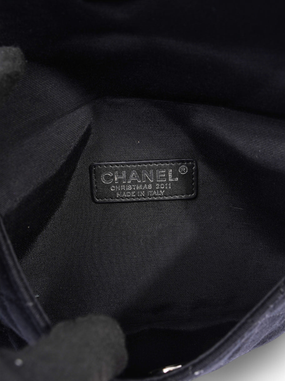 Chanel CC Flap Bag Black Cotton Mini Image 8