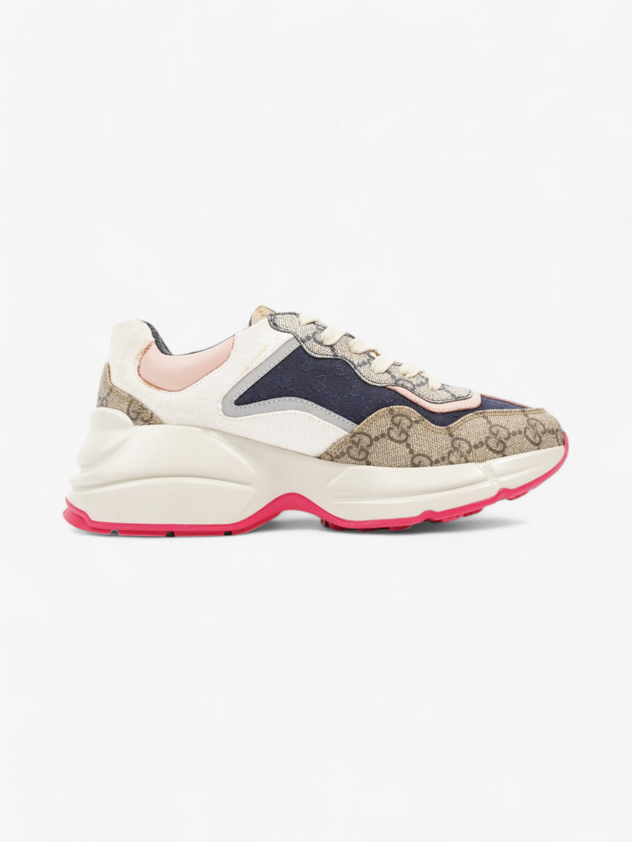 Gucci Rhyton Navy / Beige  / White Canvas EU 36 UK 3 Image 4