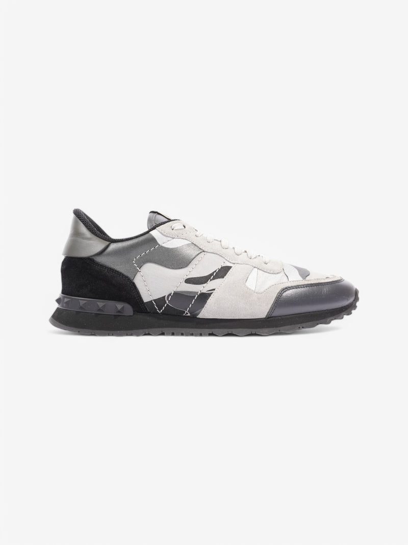  Valentino Rockrunner Sneakers Grey / Black / Silver Suede EU 42 UK 8