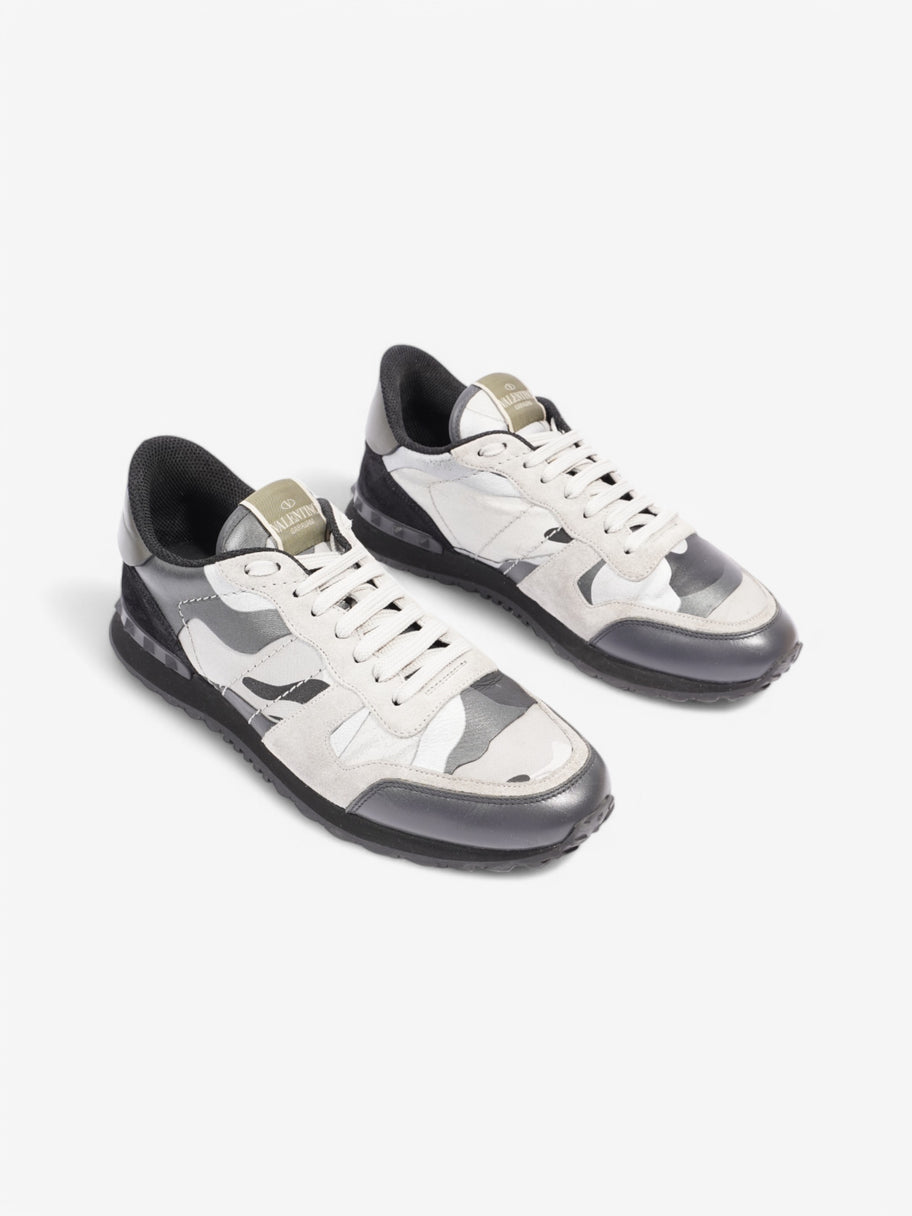 Valentino Rockrunner Sneakers Grey / Black / Silver Suede EU 42 UK 8 Image 2