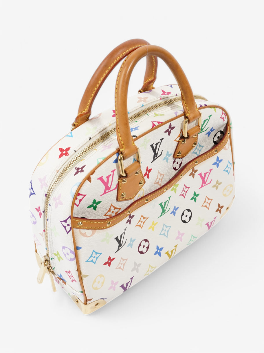Louis Vuitton x Murakami Trouville Bag White / Multicolour Coated Canvas Image 7