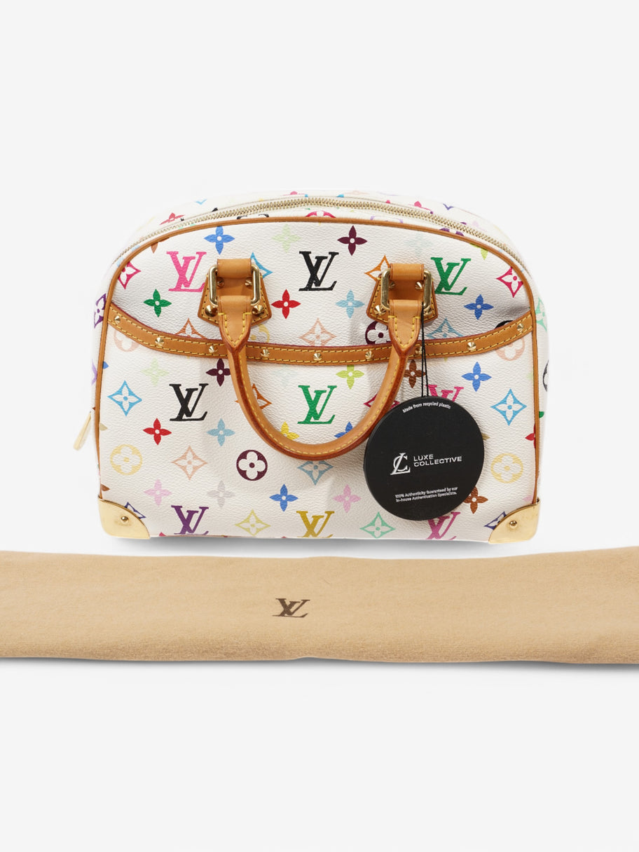 Louis Vuitton x Murakami Trouville Bag White / Multicolour Coated Canvas Image 9