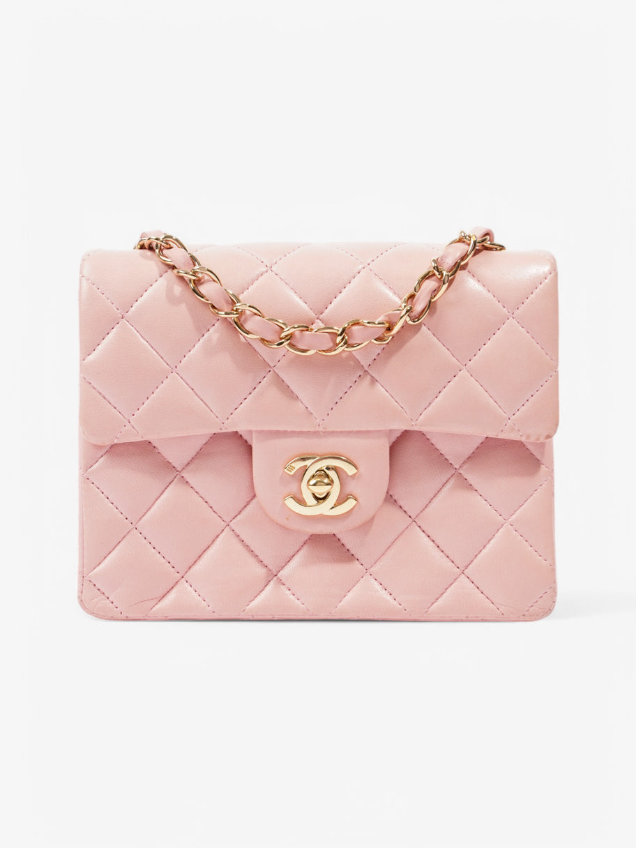 Chanel Classic Flap Square Mini Pink Lambskin Leather Image 1