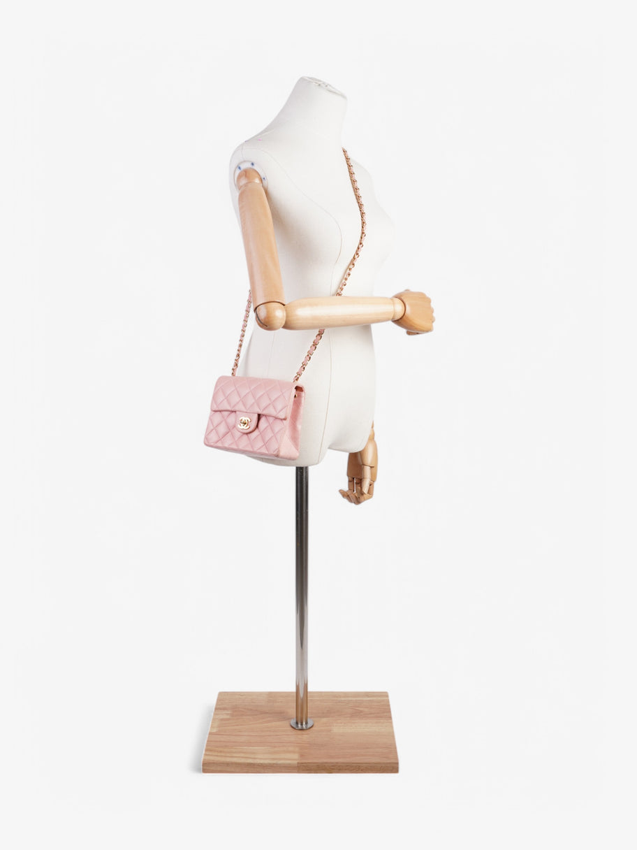 Chanel Classic Flap Square Mini Pink Lambskin Leather Image 2