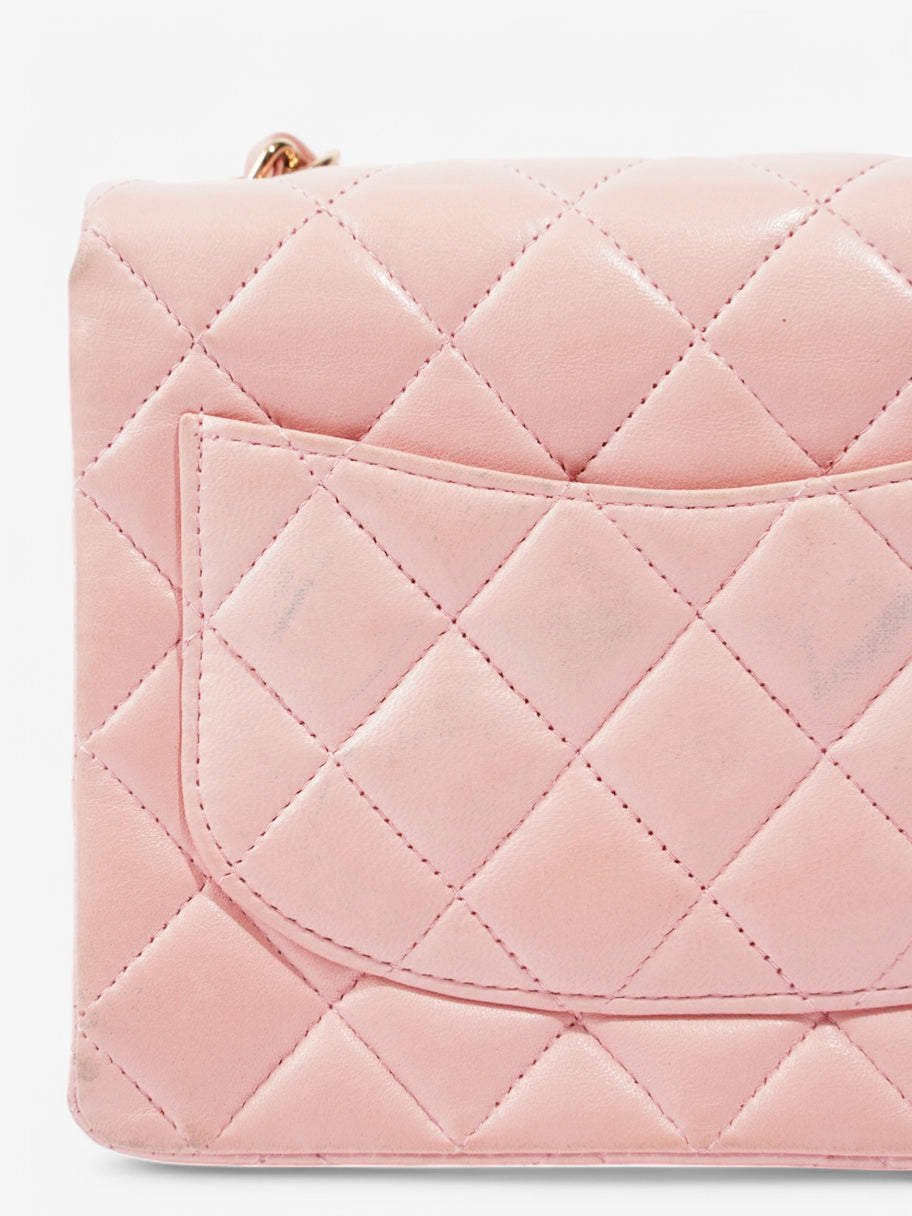 Chanel Classic Flap Square Mini Pink Lambskin Leather Image 5