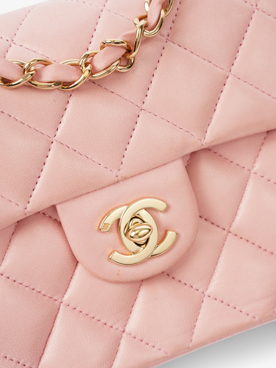 Chanel Classic Flap Square Mini Pink Lambskin Leather Image 8