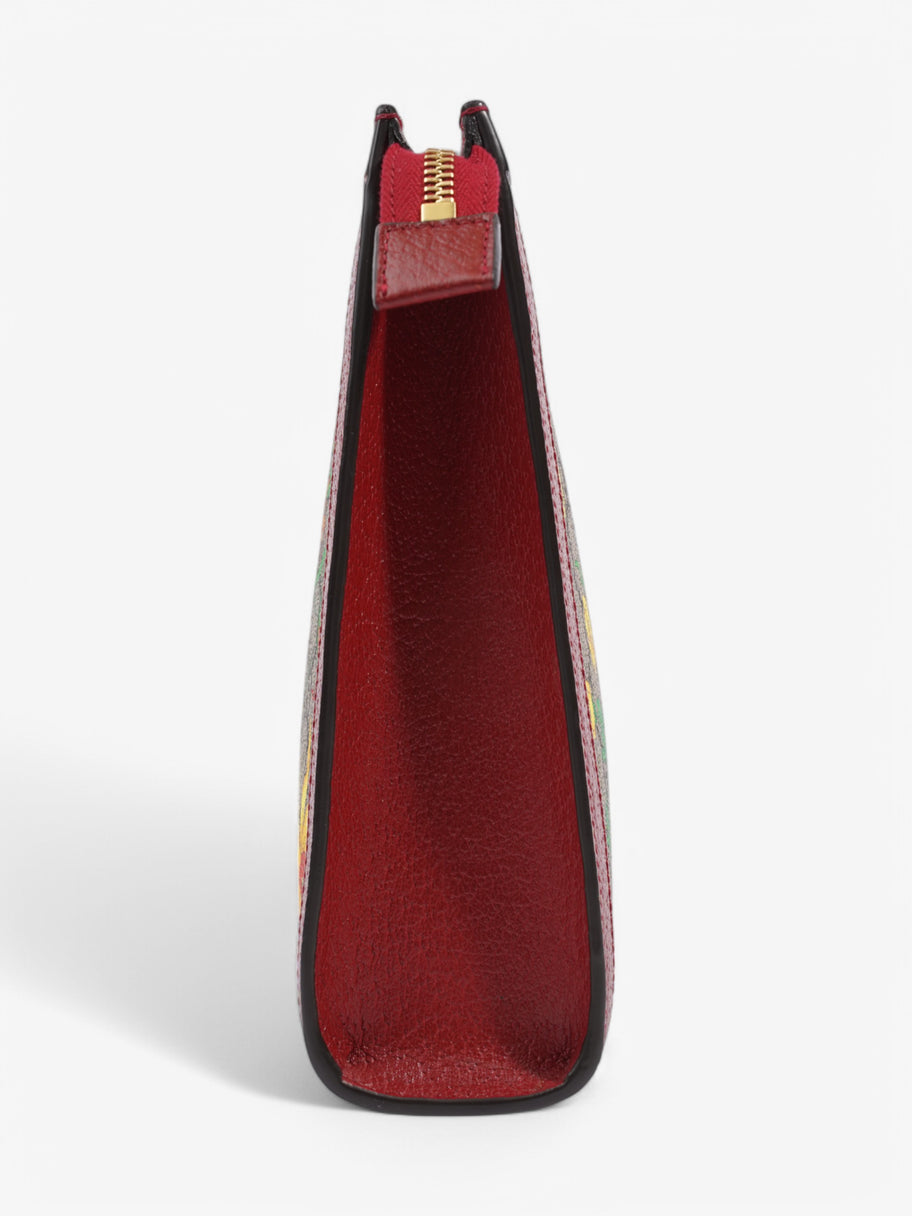 Gucci Toiletry Pouch Floral Coated Canvas Image 3