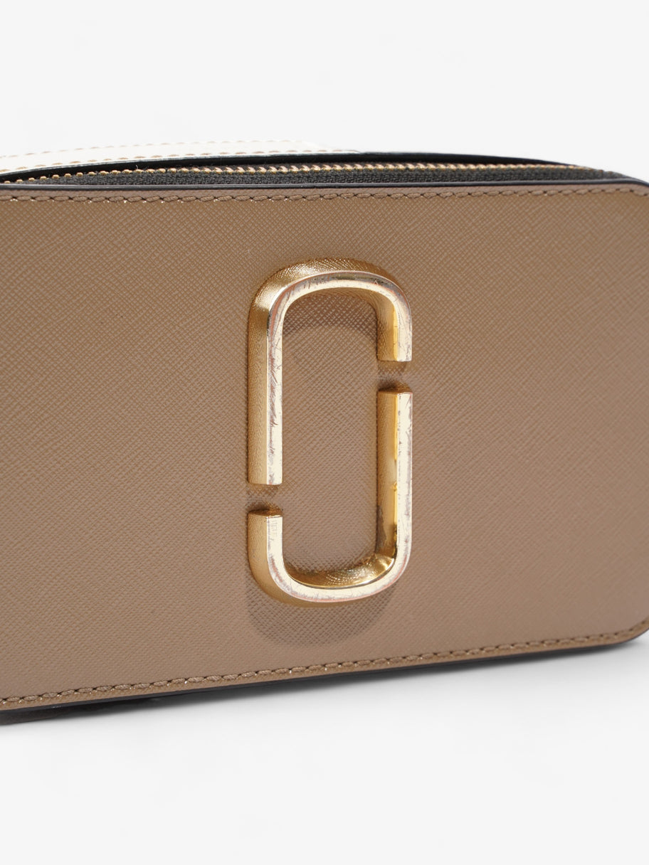 Marc Jacobs The Snapshot Brown  / Cream / Black Saffiano Leather Image 8