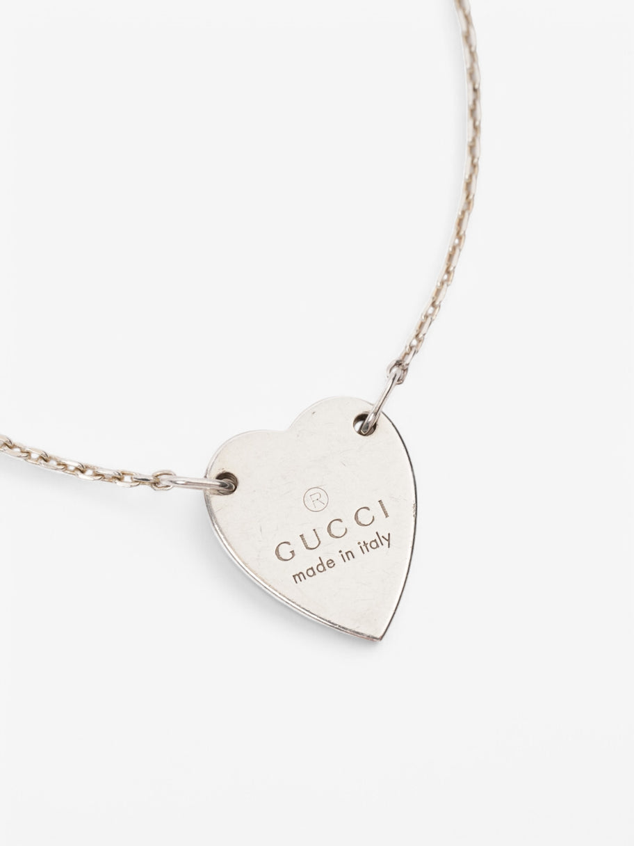 Gucci Trademark Heart Tag Bracelet Silver Silver Sterling Image 2