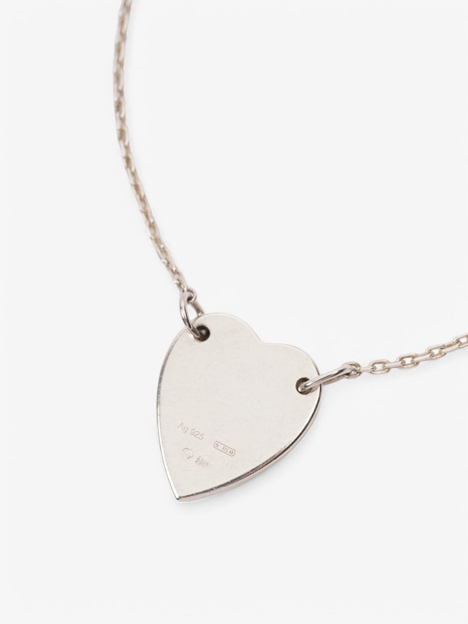 Gucci Trademark Heart Tag Bracelet Silver Silver Sterling Image 4