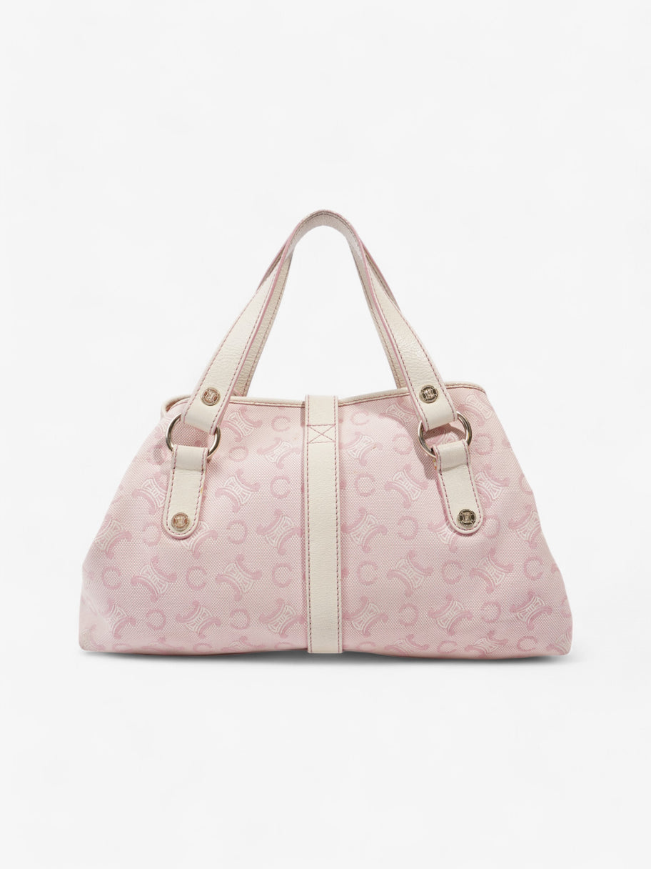 Celine Macadam Pink / White Canvas Image 4