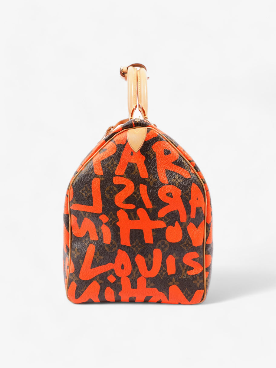Louis Vuitton Keepall Graffiti 50 Monogram / Orange Coated Canvas Image 3