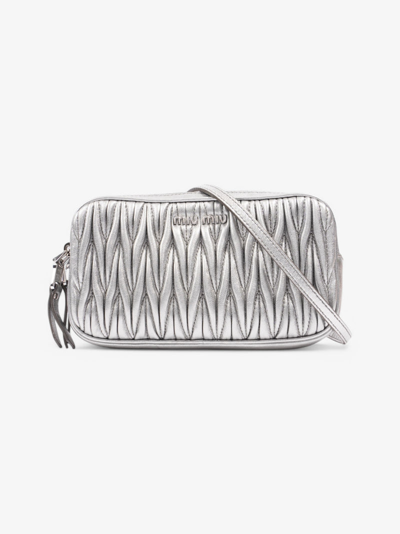  Miu Miu Matalasse Silver Leather