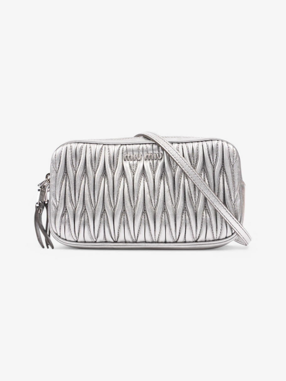Miu Miu Matalasse Silver Leather Image 1