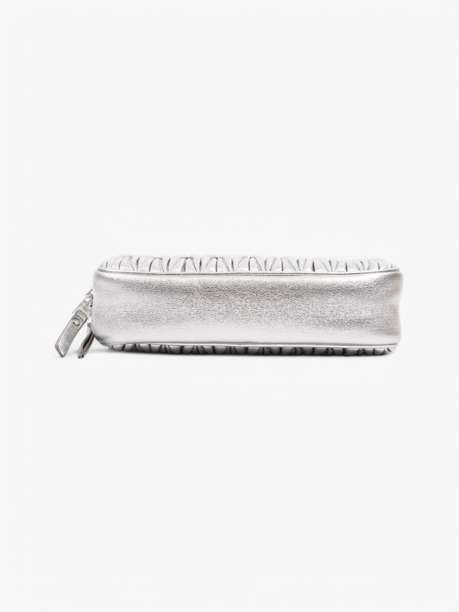 Miu Miu Matalasse Silver Leather Image 6