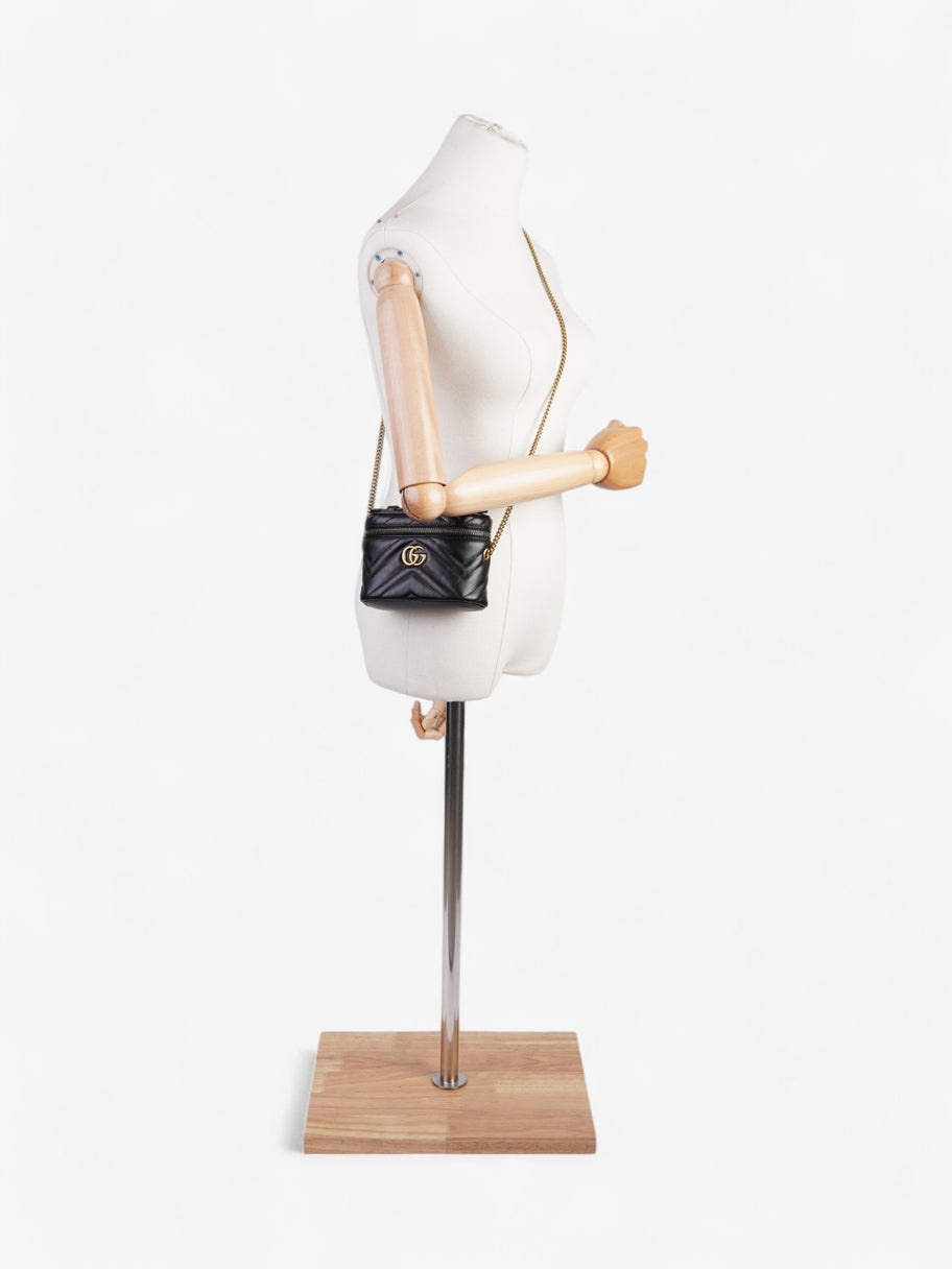 Gucci GG Marmont Vanity Black Matelasse Leather Mini Image 2