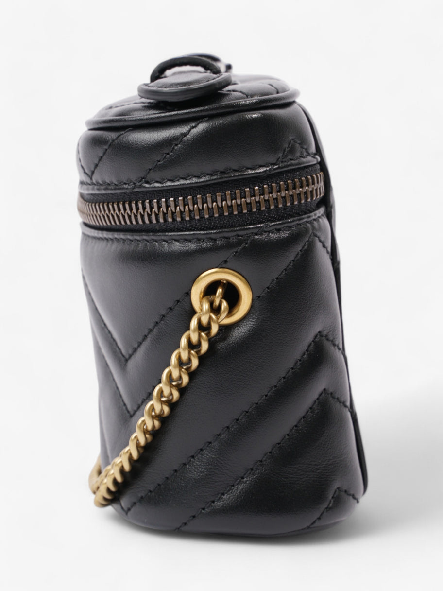 Gucci GG Marmont Vanity Black Matelasse Leather Mini Image 3