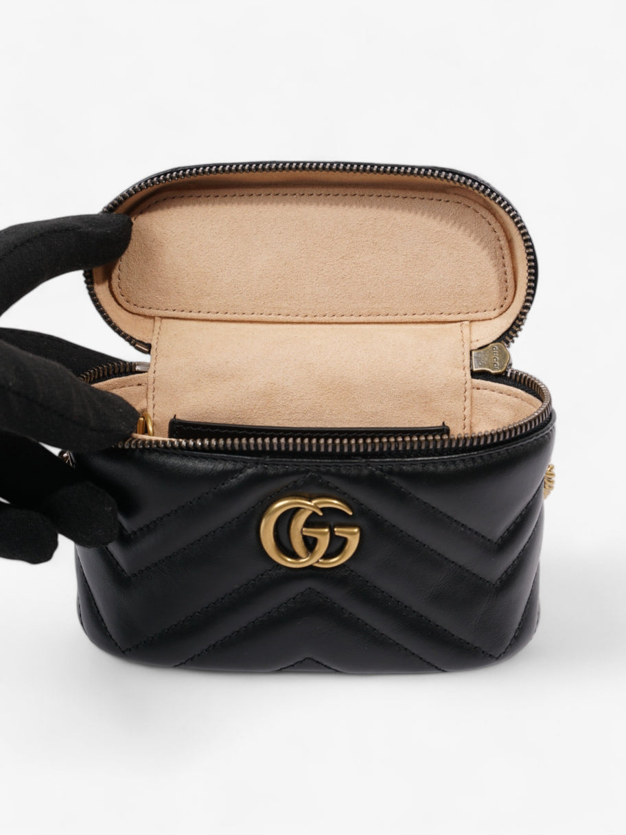 Gucci GG Marmont Vanity Black Matelasse Leather Mini Image 8