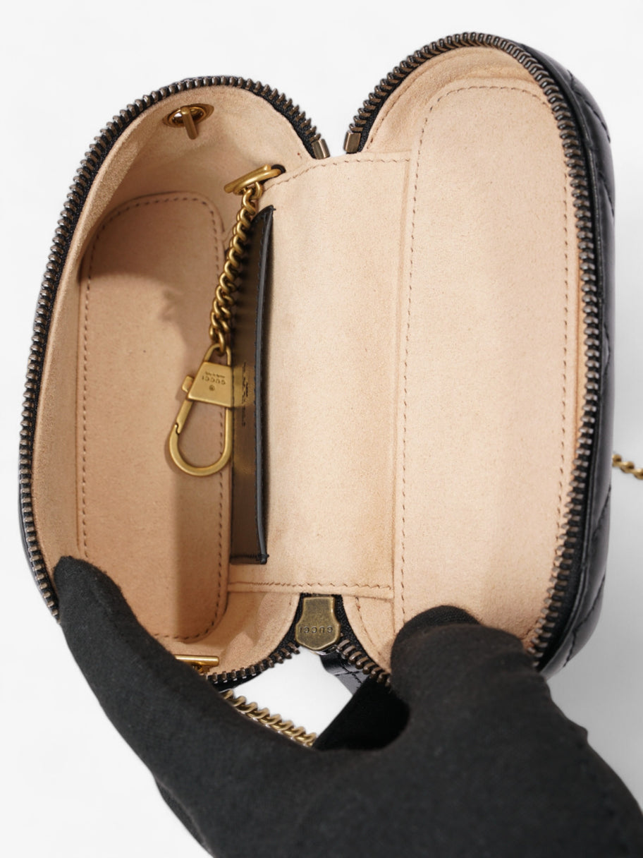 Gucci GG Marmont Vanity Black Matelasse Leather Mini Image 9