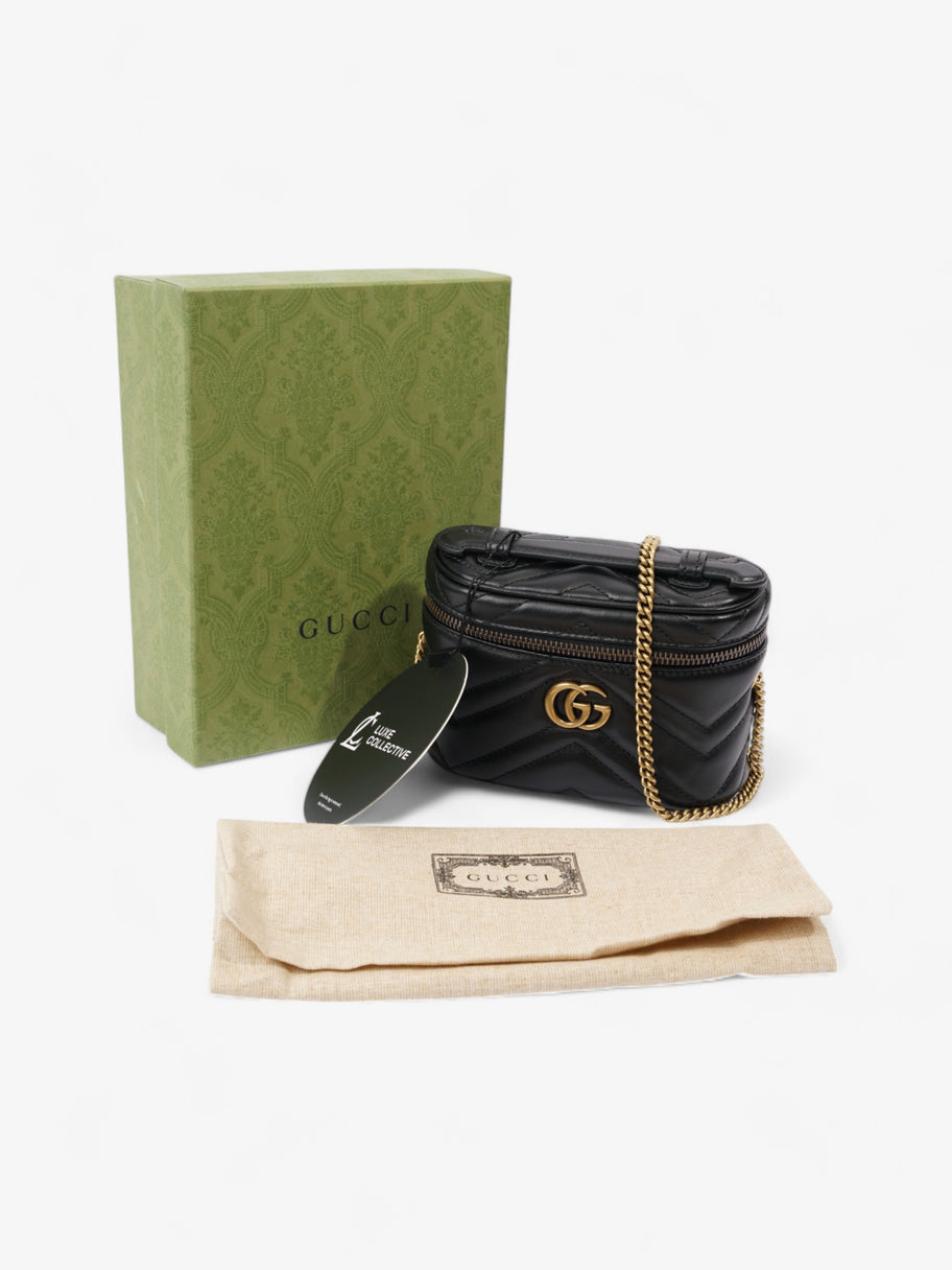 Gucci GG Marmont Vanity Black Matelasse Leather Mini Image 10