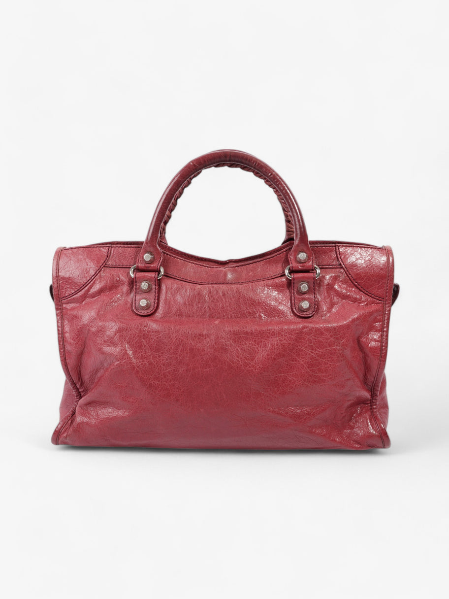 Balenciaga Le City Violet Prune Lambskin Leather Medium Image 4