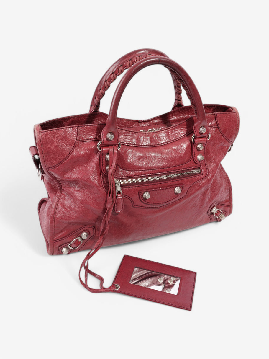 Balenciaga Le City Violet Prune Lambskin Leather Medium Image 8
